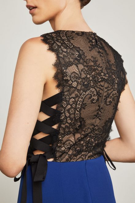 Сукня кобальтового відтінку Daulphine з мереживною спинкою