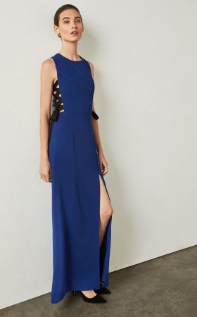 Сукня кобальтового відтінку Daulphine з мереживною спинкою