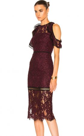 Мереживна сукня Evie з відкритими плечима