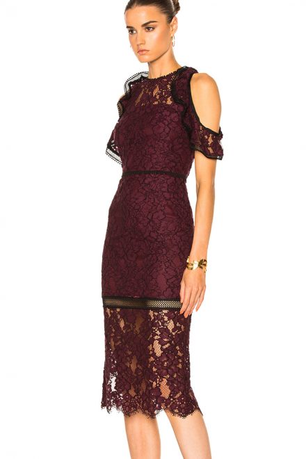 Мереживна сукня Evie з відкритими плечима