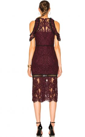 Мереживна сукня Evie з відкритими плечима