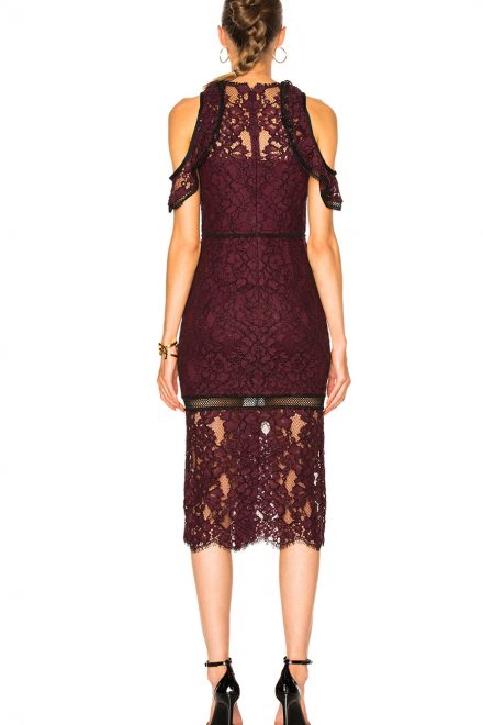 Мереживна сукня Evie з відкритими плечима