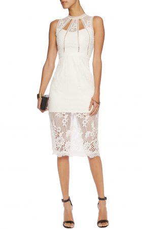 Біла мереживна сукня Oralie