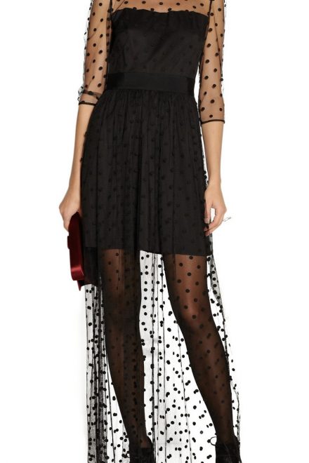 Максі-сукня в горох Celia