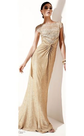 Золотава вечірня сукня