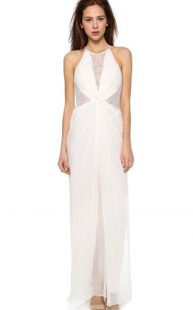 Біла вечірня сукня Maxine