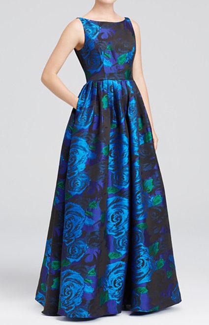 Сукня для балу з квітковим принтом