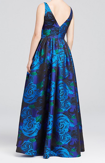 Сукня для балу з квітковим принтом