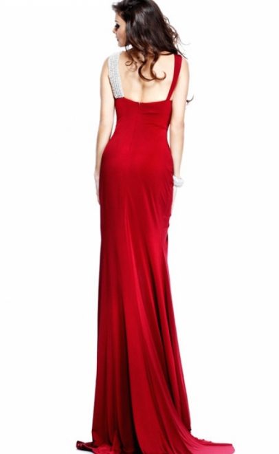 Бордова сукня з кристалами Swarovski