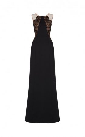 Чорна мереживна сукня LILYANA