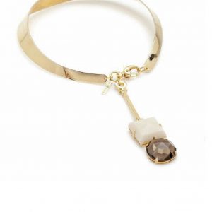 Кольє із декоративною застібкою та кулоном