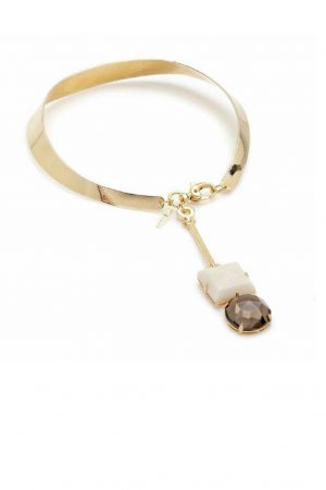 Кольє із декоративною застібкою та кулоном