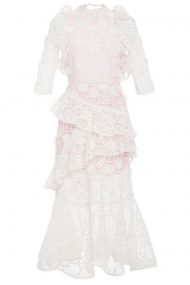 Біла мереживна сукня Mikaela