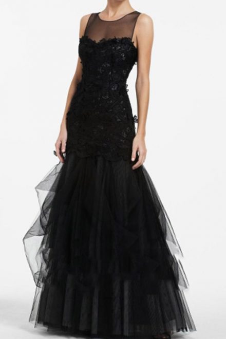 Вечірня мереживна сукня для балу