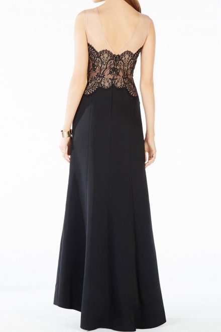 Чорна мереживна сукня LILYANA