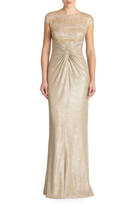 Золотава вечірня сукня