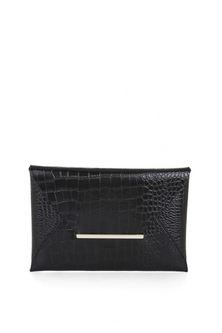 Клатч з тисненої шкіри
