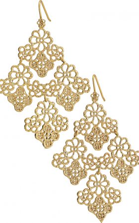 Ажурні сережки-шандельери