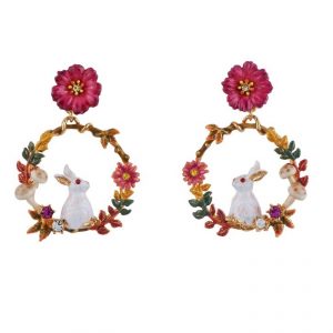 Кульчики з кроликом