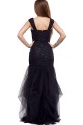 Вечірня чорна сукня для балу