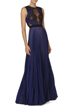 Синя плісирована сукня Cortney