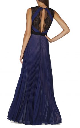 Синя плісирована сукня Cortney