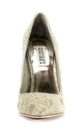 Золотисті мереживні туфлі