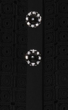 Чорна мереживна сукня-жакет