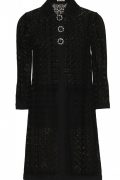 Чорна мереживна сукня-жакет