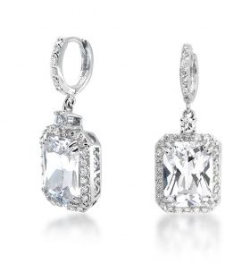 Сережки з цирконієм Swarovski