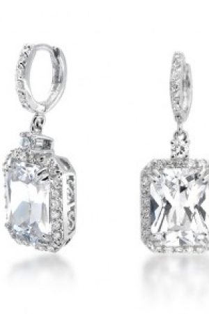 Сережки з цирконієм Swarovski