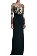Вечірня сукня з золотавим мереживом