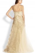 Золотава бальна сукня з тюлю