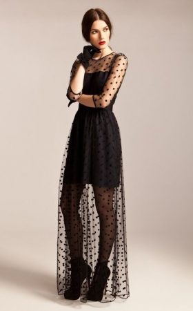 Максі-сукня в горох Celia