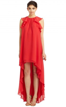 Яскрава асиметрична сукня