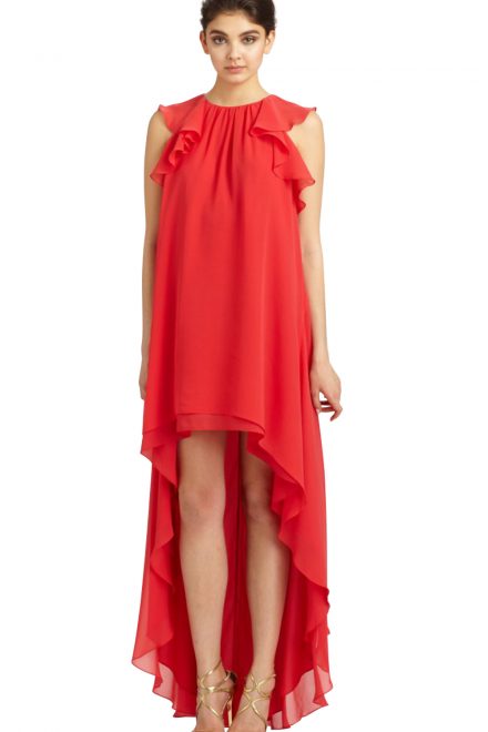 Яскрава асиметрична сукня