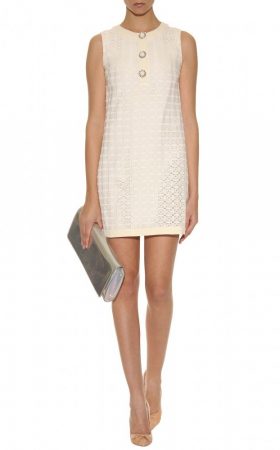 Біла мереживна сукня-жакет