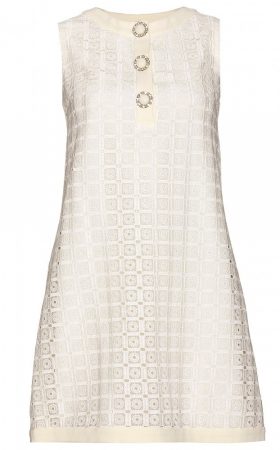 Біла мереживна сукня-жакет