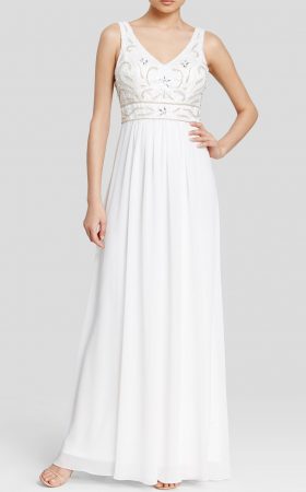 Сукня для балу з бісером на топі