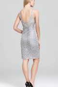Срібляста коктейльна сукня