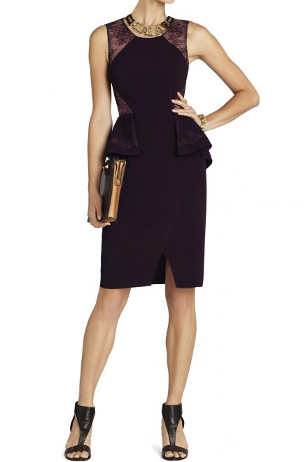 Сукня з мереживною спиною і баской