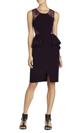 Сукня з мереживною спиною і баской