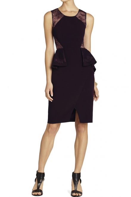 Сукня з мереживною спиною і баской