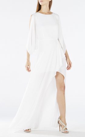 Білосніжна сукня із золотою аплікацією на спині Rayah