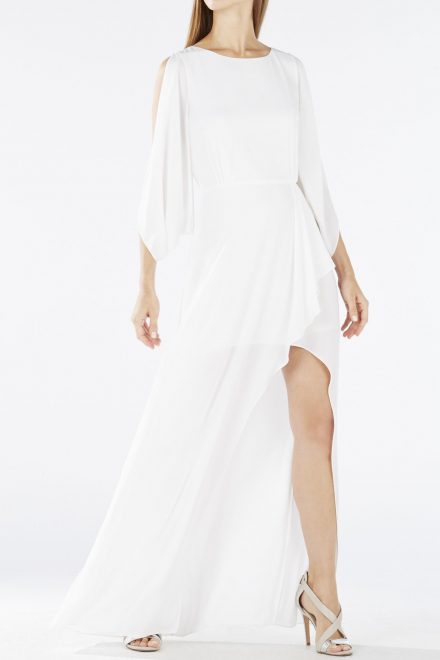 Білосніжна сукня із золотою аплікацією на спині Rayah