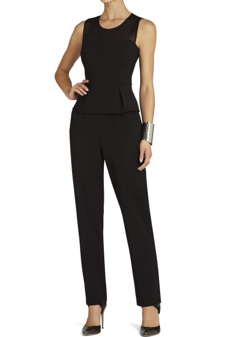 Чорний комбінезон Oliana