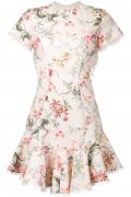 Сукня з флористичним принтом і воланом на спідниці