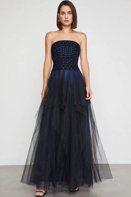 Сукня-бюстьє із довгою тюлевою спідницею