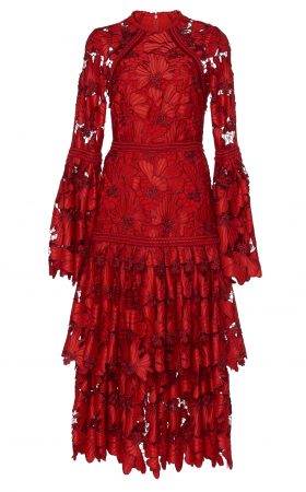 Мереживна сукня з каскадною спідницею Defina