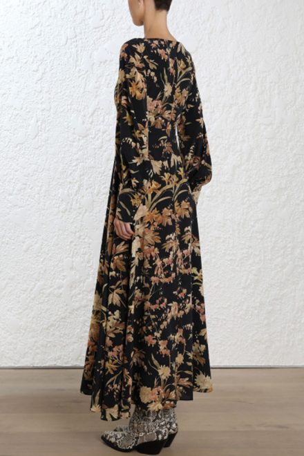 Шовкова сукня із квітковим принтом